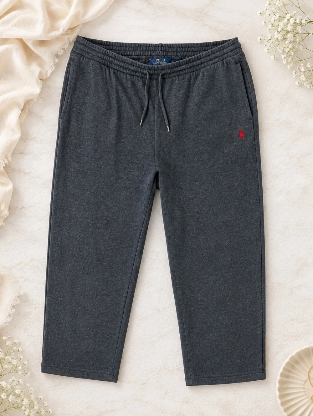 Polo Ralph Lauren Charcoal Gray Fleece Sweatpants XXL Casual Lounge